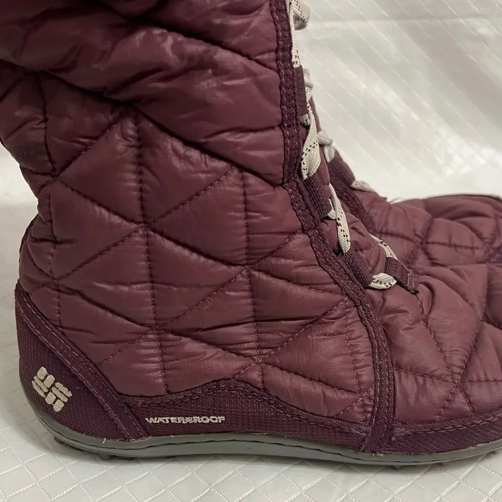 COLUMBIA POWDER SUMMIT II MID CALF WATERPROOF WINTER BOOTS #YL5386-562 SIZE 6